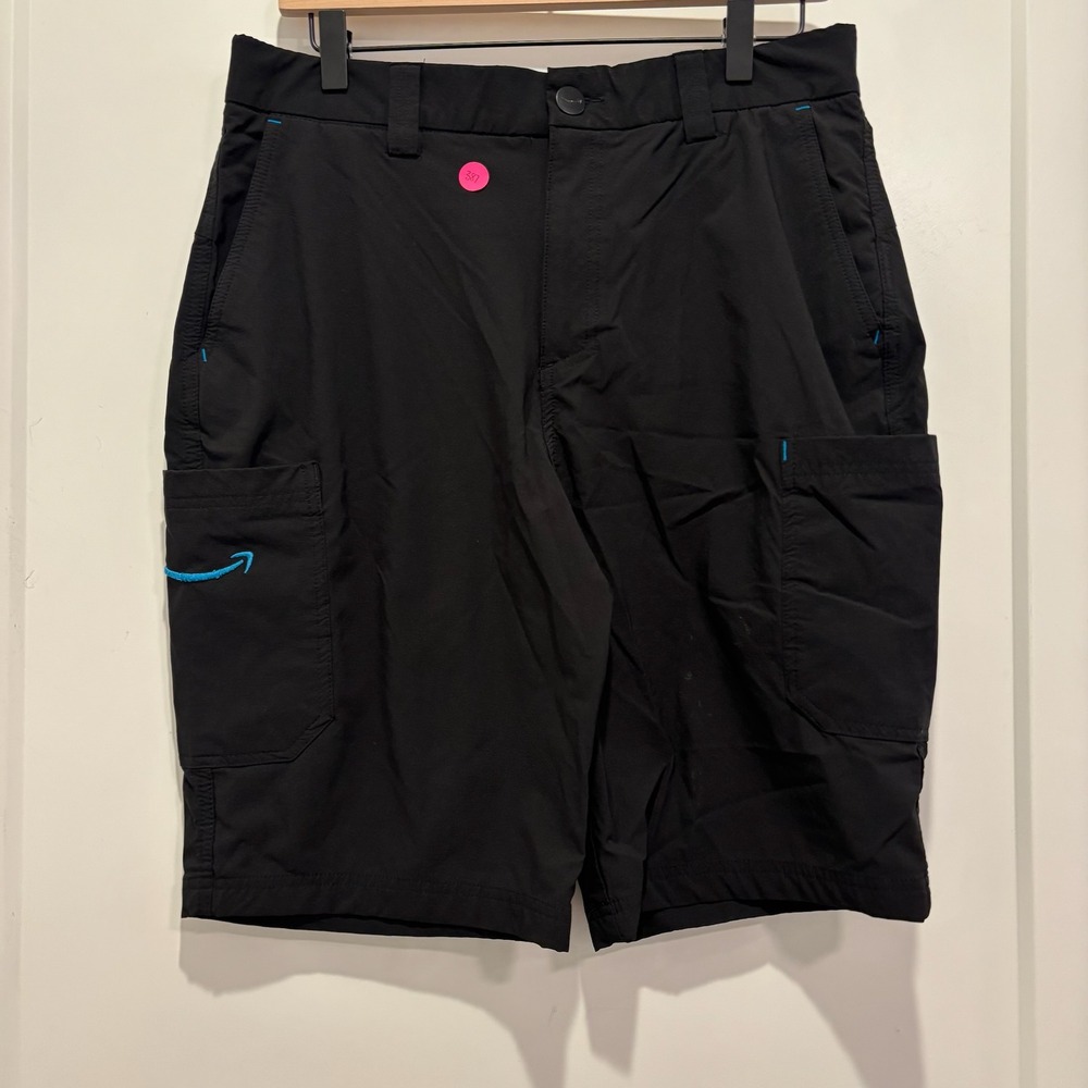 Luly Yang Amazon Cargo Shorts Mens Medium Black Everday Casual